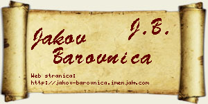 Jakov Barovnica vizit kartica